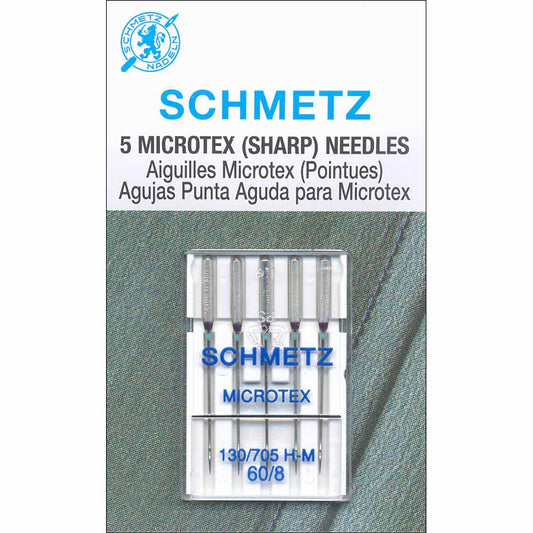 SCHMETZ #1732 Microtex Needles Carded - 60/8 - 5 count