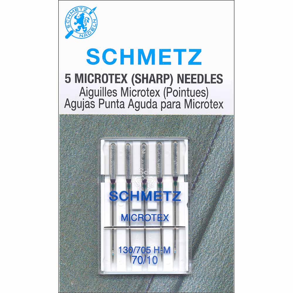 SCHMETZ #1729 Microtex Needles Carded - 70/10 - 5 count