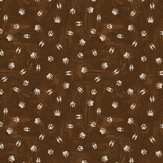 Lake Adventure by Louis Throop - Hoof Prints in Brown $22.96/m