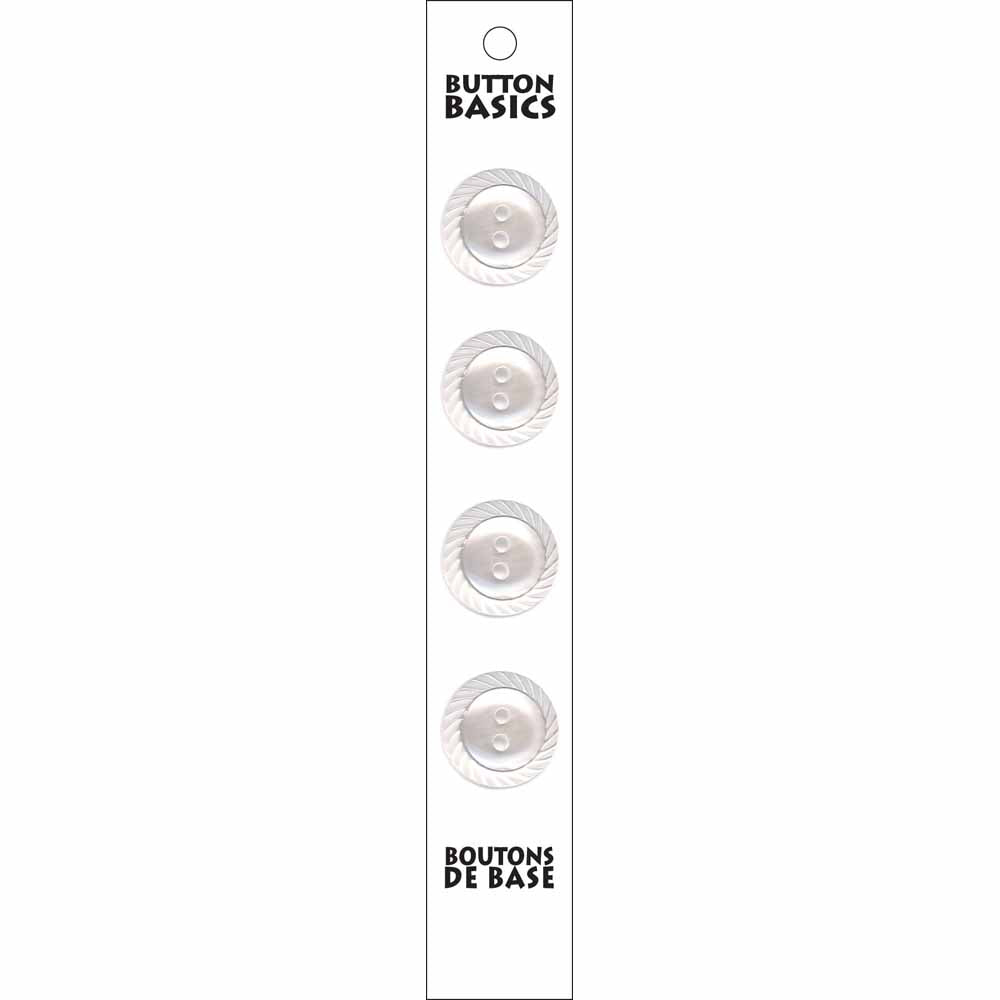 BUTTON BASICS 2 Hole Buttons - 18mm (3⁄4″) - 4 count - BB4225G
