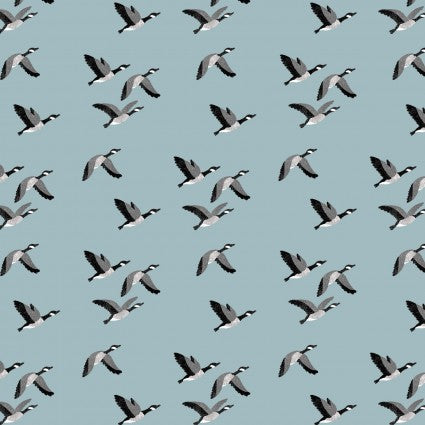 Canadian Boreal Forest - Canadian Geese Toss - Slate Blue