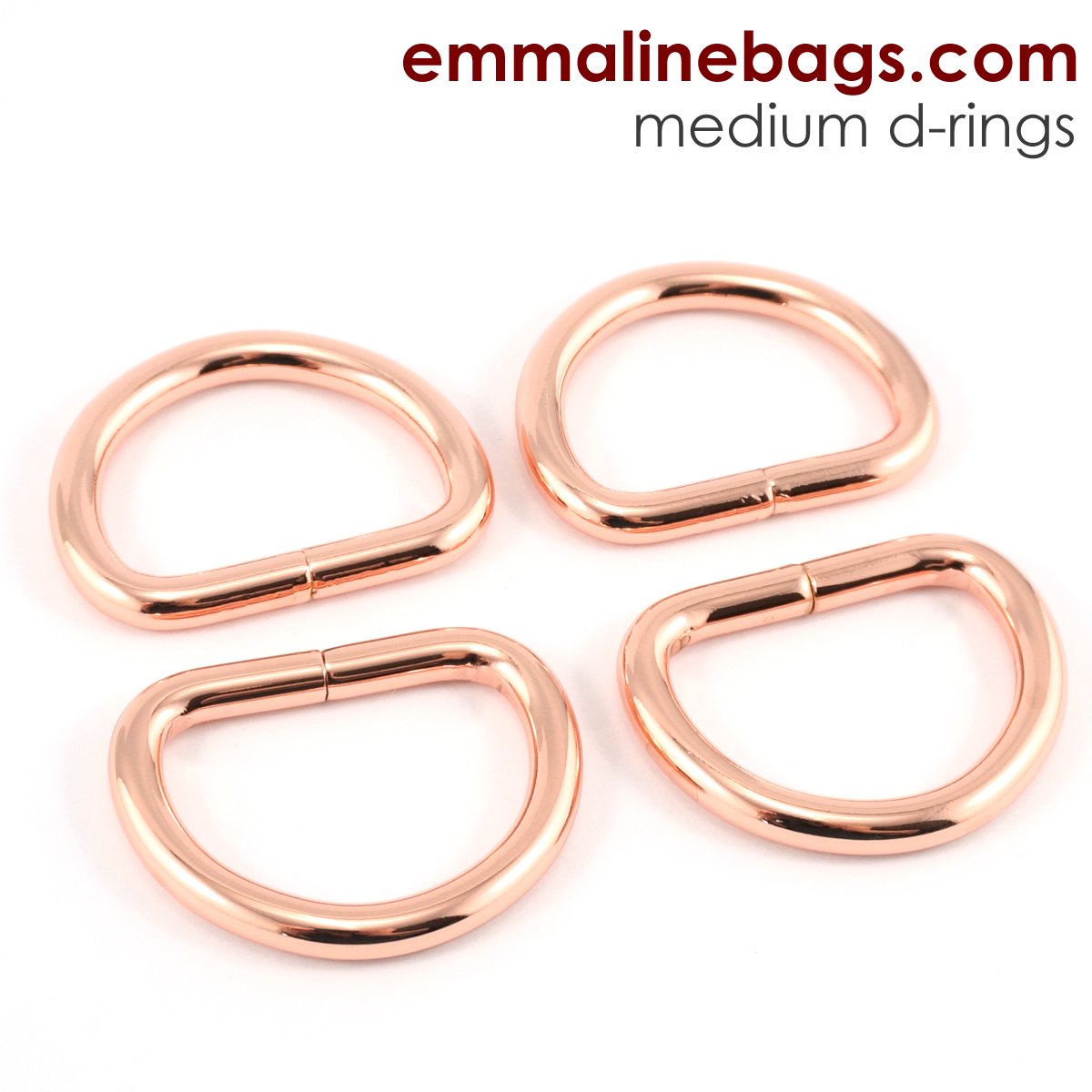 D-rings: (4 Pack)1" (25 mm) wide x 4 mm thickness (fits 1" strap) Copper