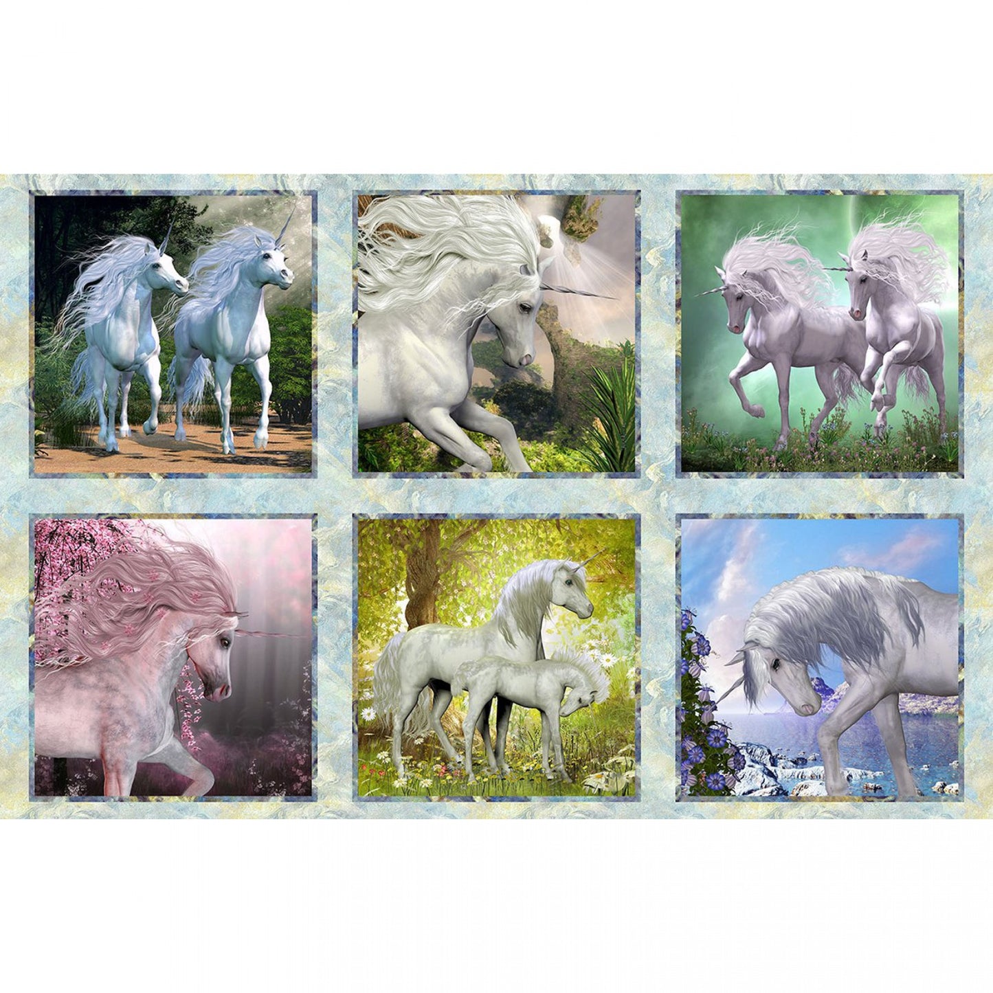 #31. IBFUNICA - Unicorns 2UN 1-Panel 28"x 44"      $14.98 panel