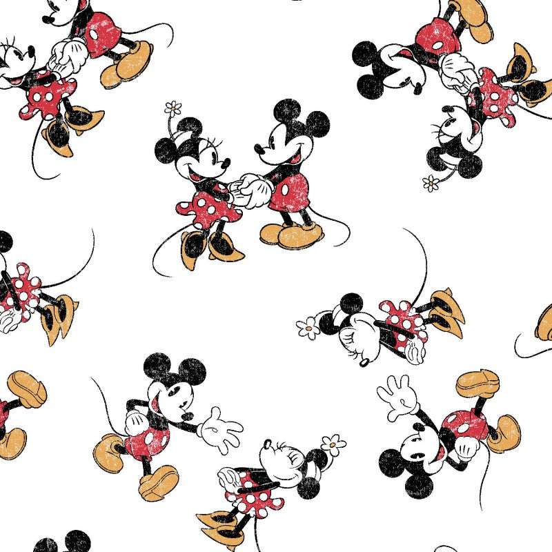 Disney 802- Mickey & Minnie Mouse Vintage Scattered