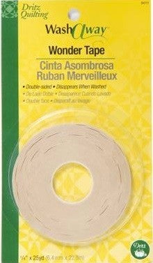 Dritz Washaway (Wash-A-Way) Wonder Tape 1/4” by 22.8 meter