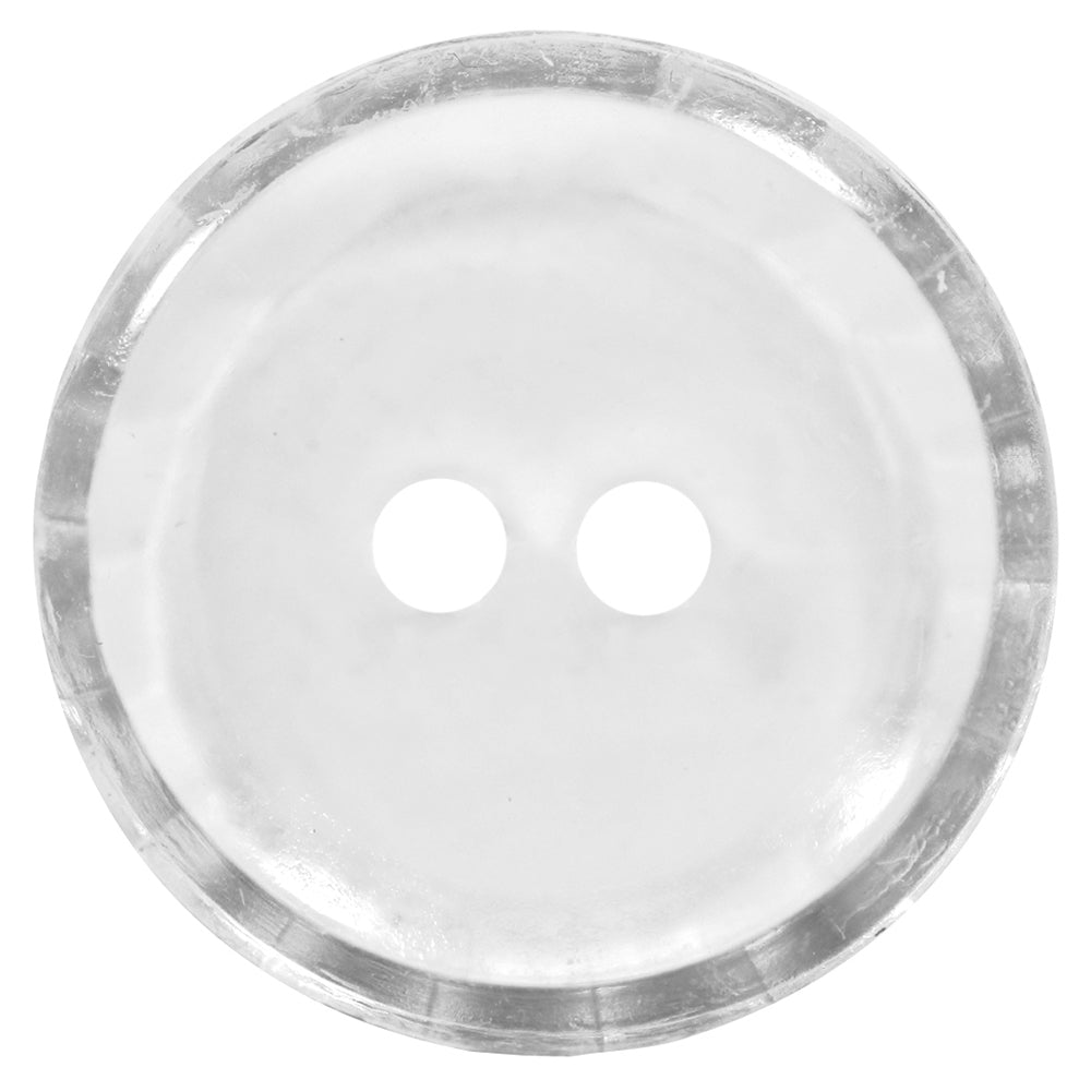 ELAN 2 Hole Button - 12mm (1⁄2″) - 4 count- clear
