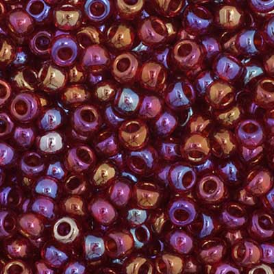 Czech Seed Bead 11/0 - TransparentRed AB