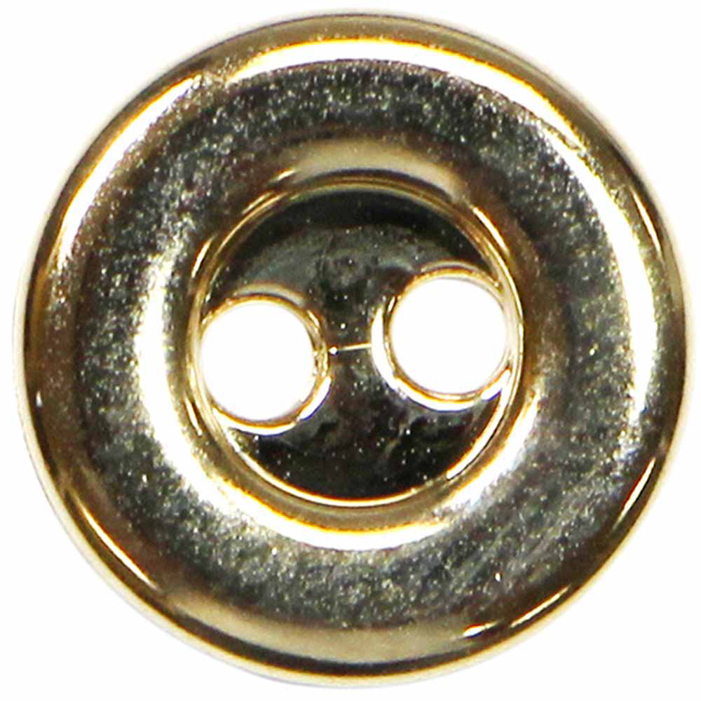 ELAN 2 Hole Button - 9mm (3⁄8″) - 5 count- gold