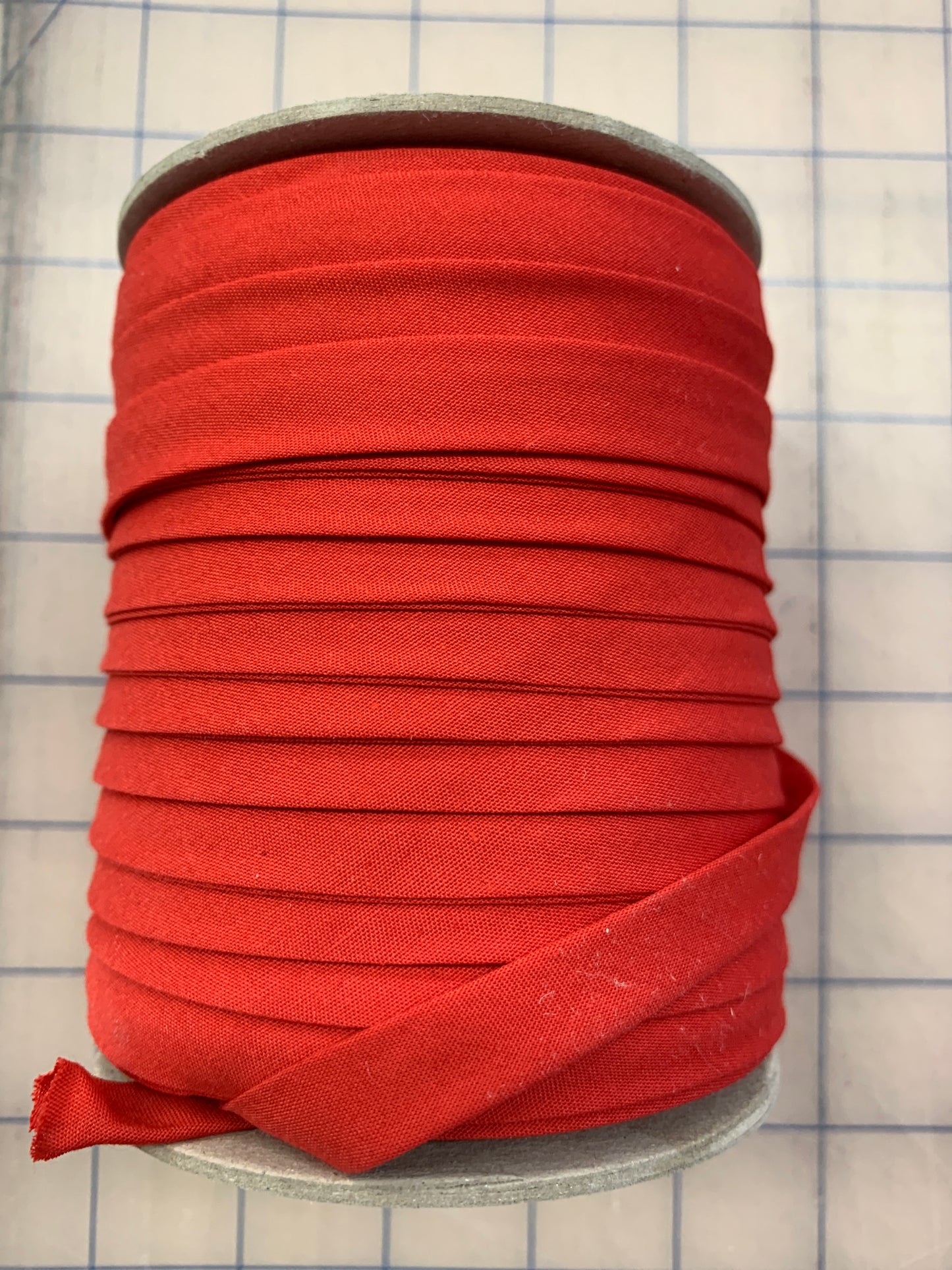 Poly Cotton Bias 13mm 629 008 Red $1.12/m