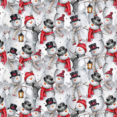 Joyful Tidings- Snowman Collage $22.96/m