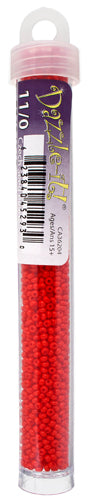 Czech Seed Bead 11/0 Opaque Light Red apx23g
