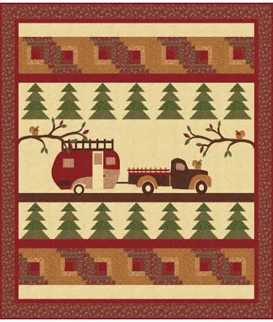 Forestry Road 64" x 68" Quilt by Barbara Cherniwchan- Coach House Designs