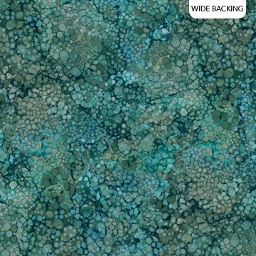 Whispering pines- Teal multi 5864- wide back