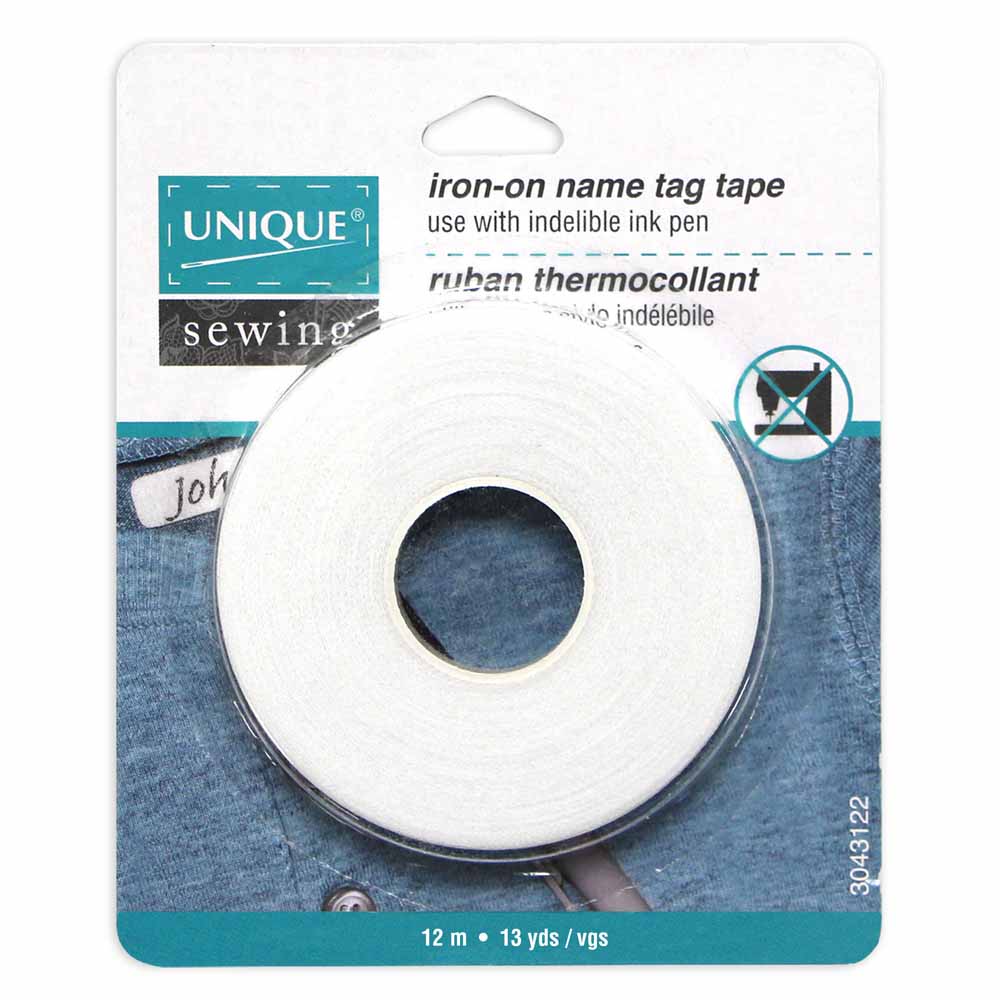 UNIQUE Iron-On Name Tag Tape 12m (13yds)