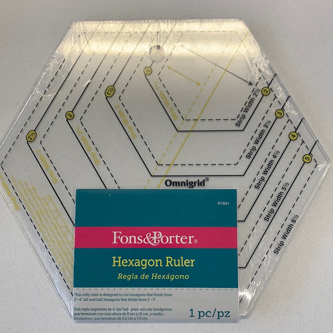Hexagon ruler