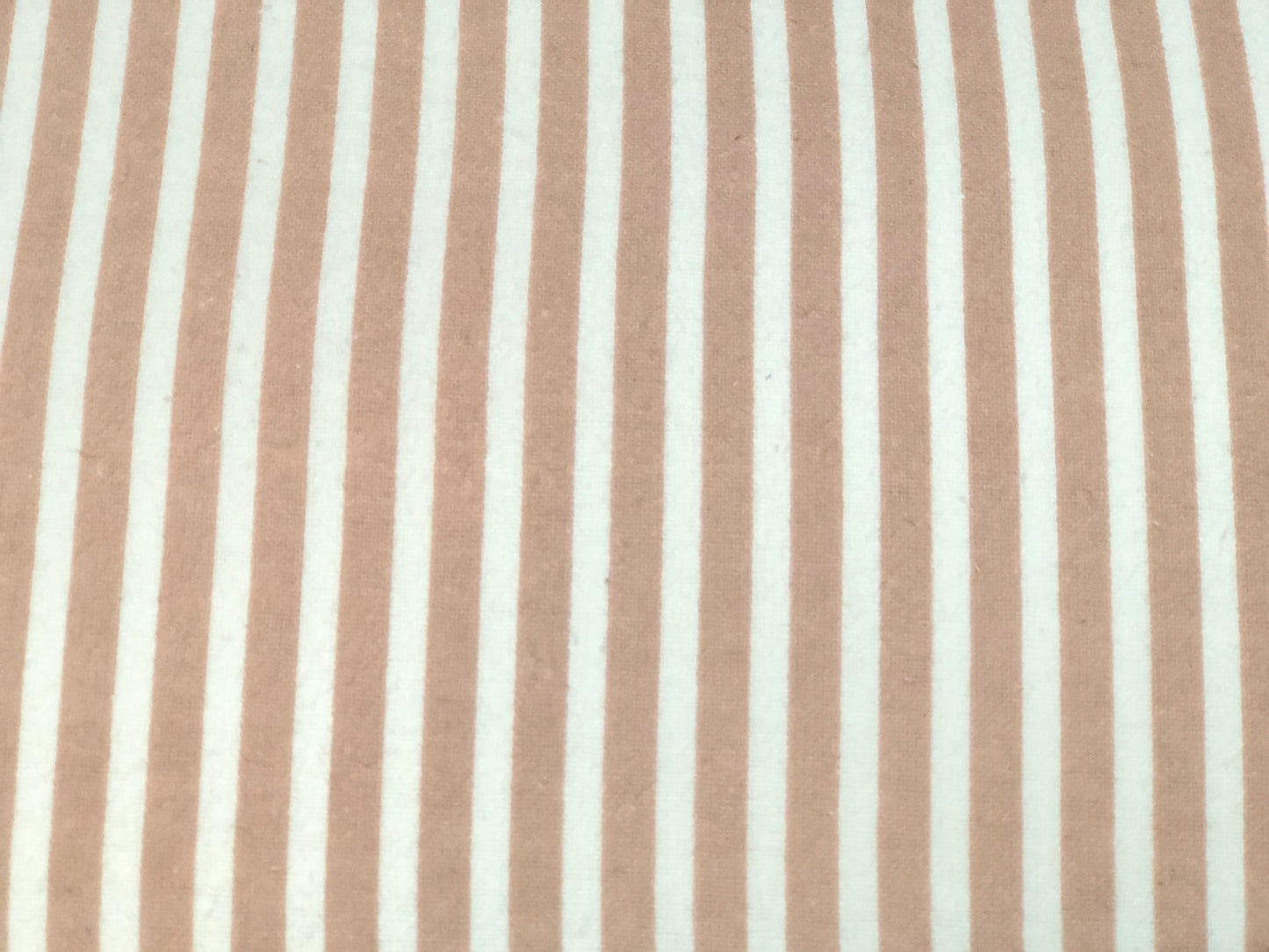 Flannel 2583- Dusty pink with white stripes