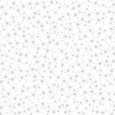 Christmas Is Near By Stof - Grey Stars on White $23.96/m
