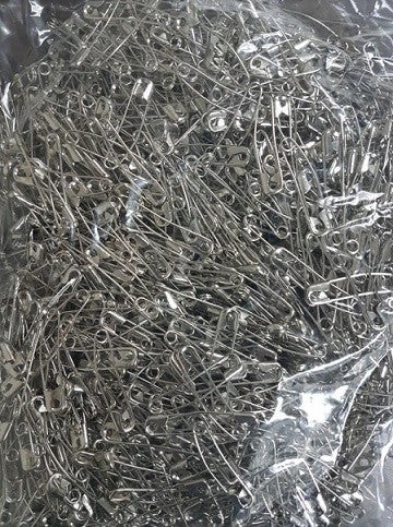 Bulk Safety Pins Curved in Size 2, 100 pieces