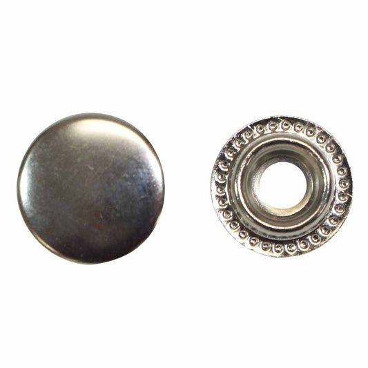 UNIQUE SEWING Heavy Duty Snaps Silver - 15mm (5⁄8″) - 6 sets