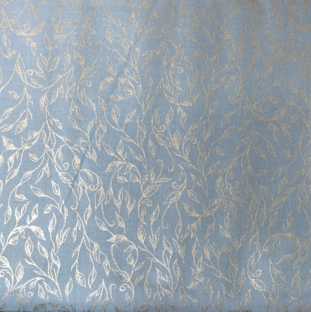 Summer Rose by Punch Studio for RJR Fabric - Sky Metallic