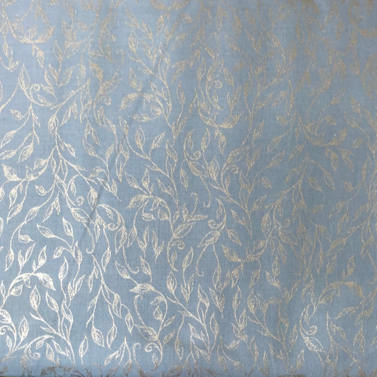 Summer Rose by Punch Studio for RJR Fabric - Sky Metallic $22.96/m