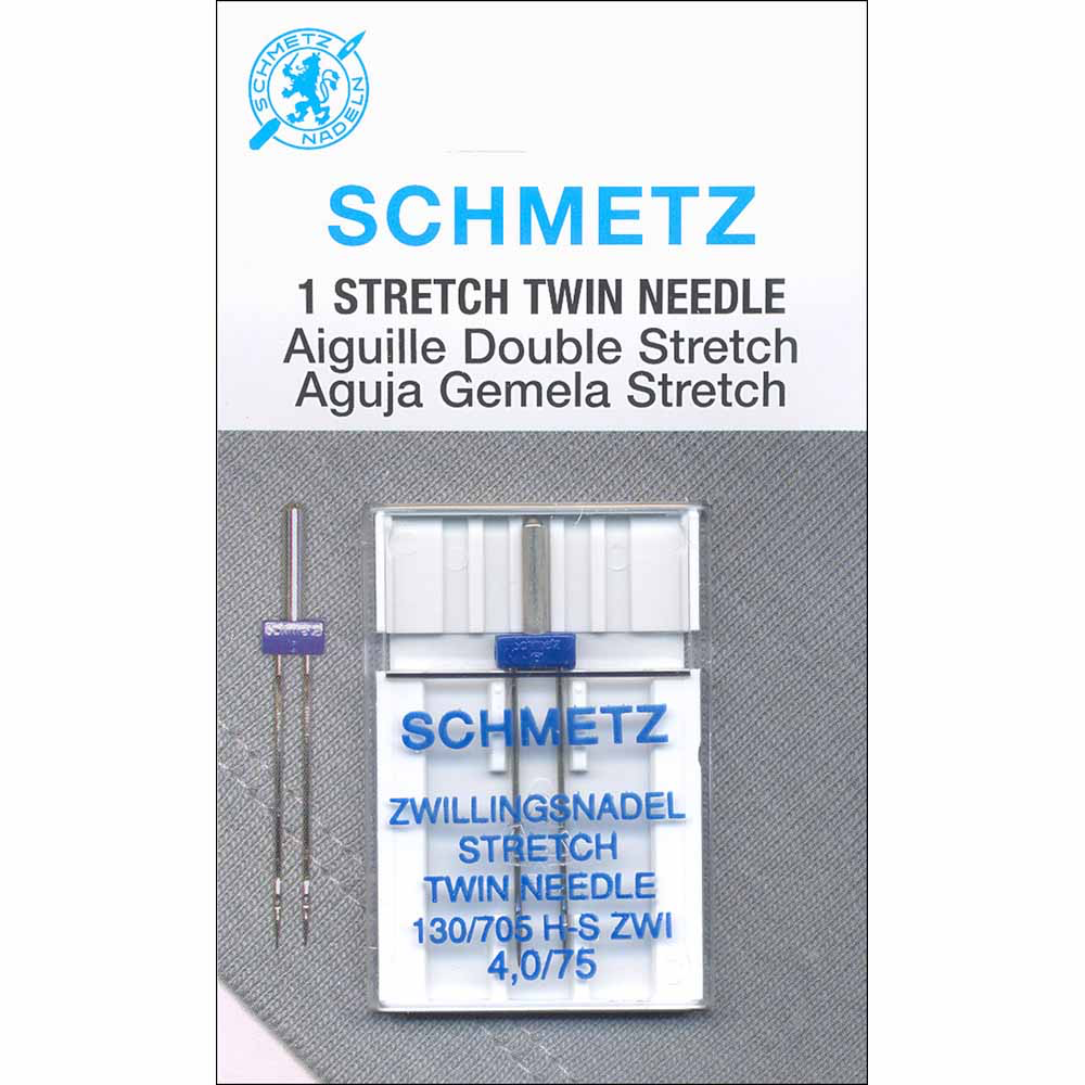 SCHMETZ #1775 Stretch Twin Needle Carded - 75/11 - 4.0mm- 1 count