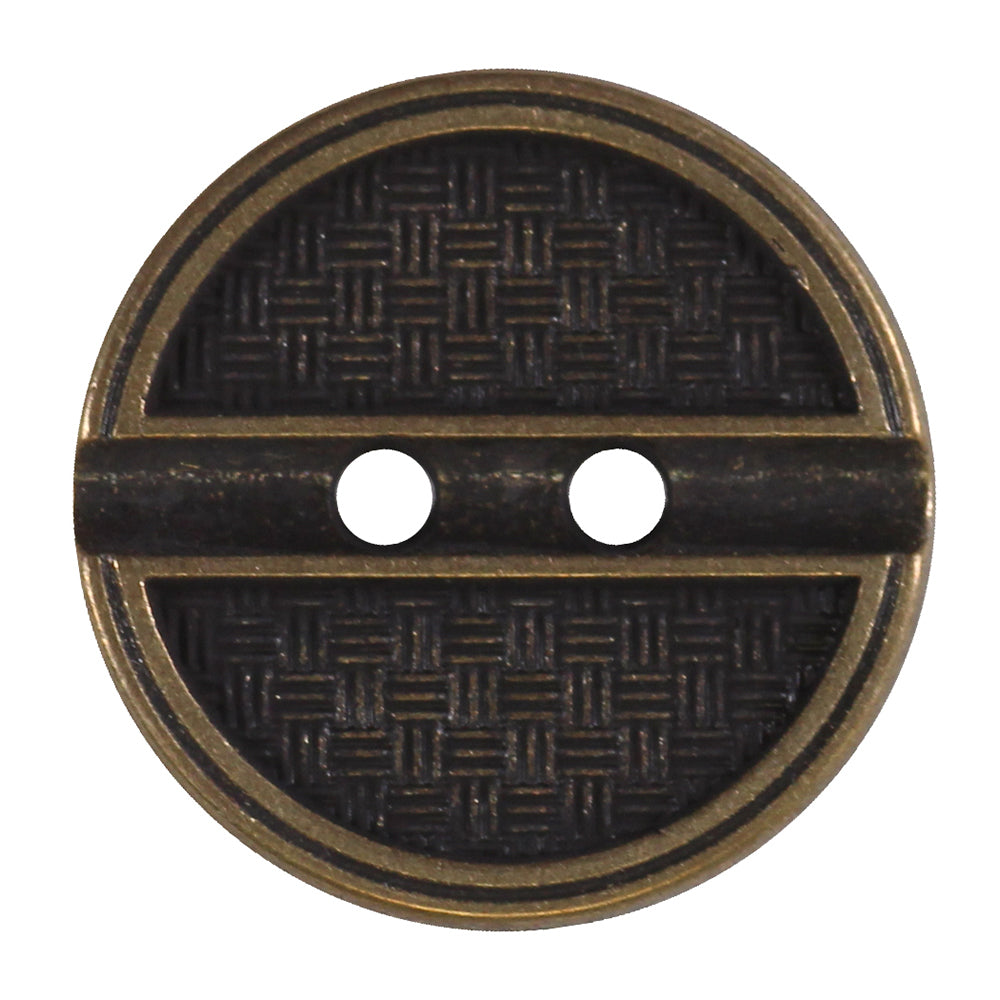 ELAN 2 Hole Button - 15mm (5⁄8″) - 3 count- brass