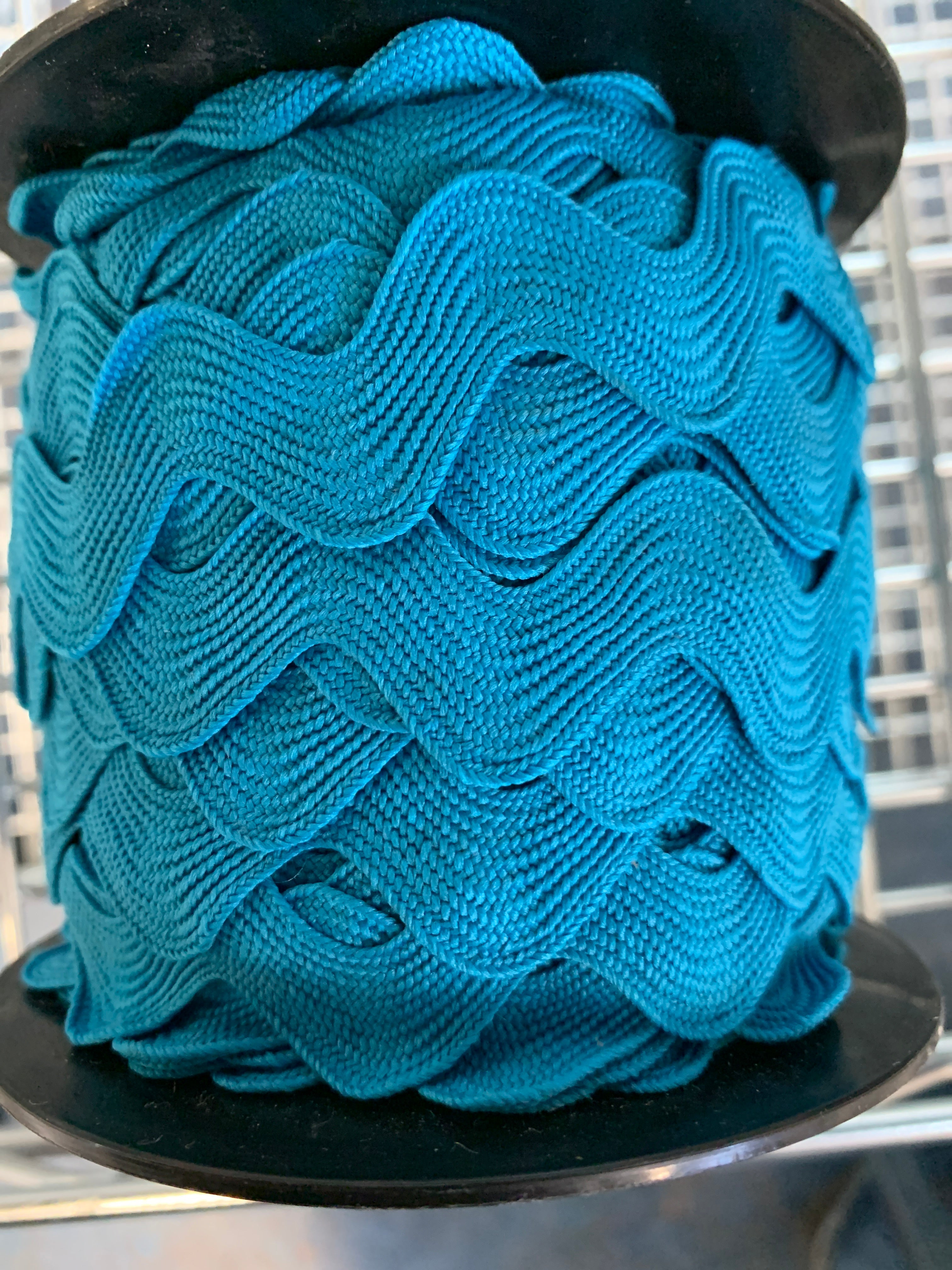 007 Rick Rack Braid 24mm - Turquoise – Rain Forest Fabrics