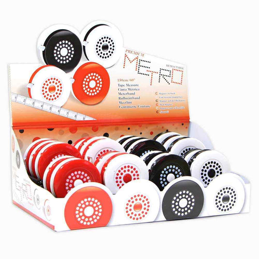 Polka Dot 150cm (60″) Tape Measures display - 20 pcs- price is for 1 tape measure