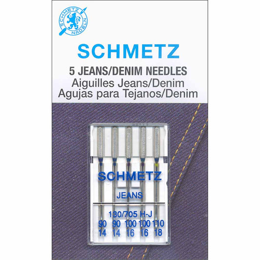 SCHMETZ #1836 Denim Needles Carded - Assorted - 5 count
