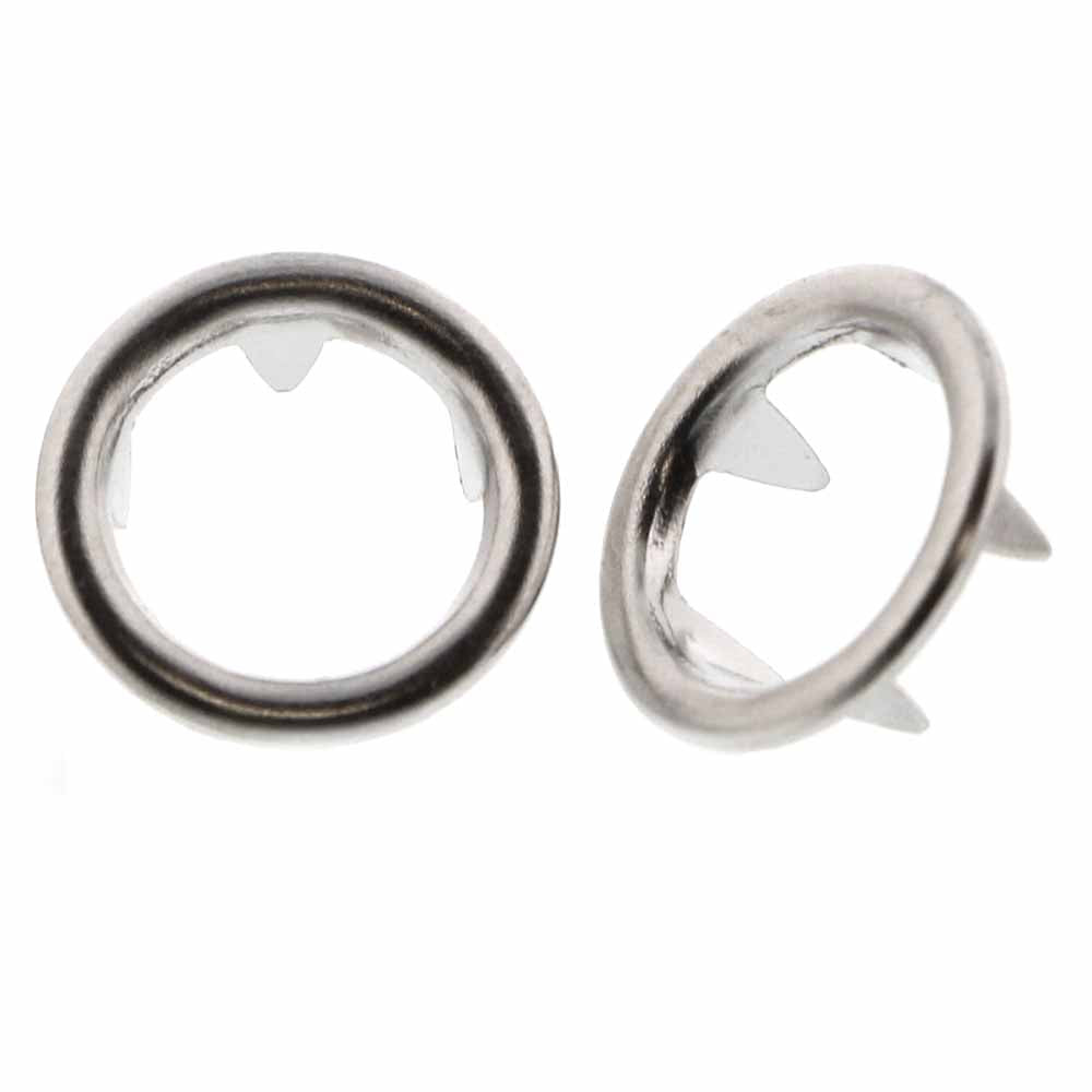 UNIQUE SEWING Halo Snaps Silver - 11mm (3⁄8″) - 8 sets