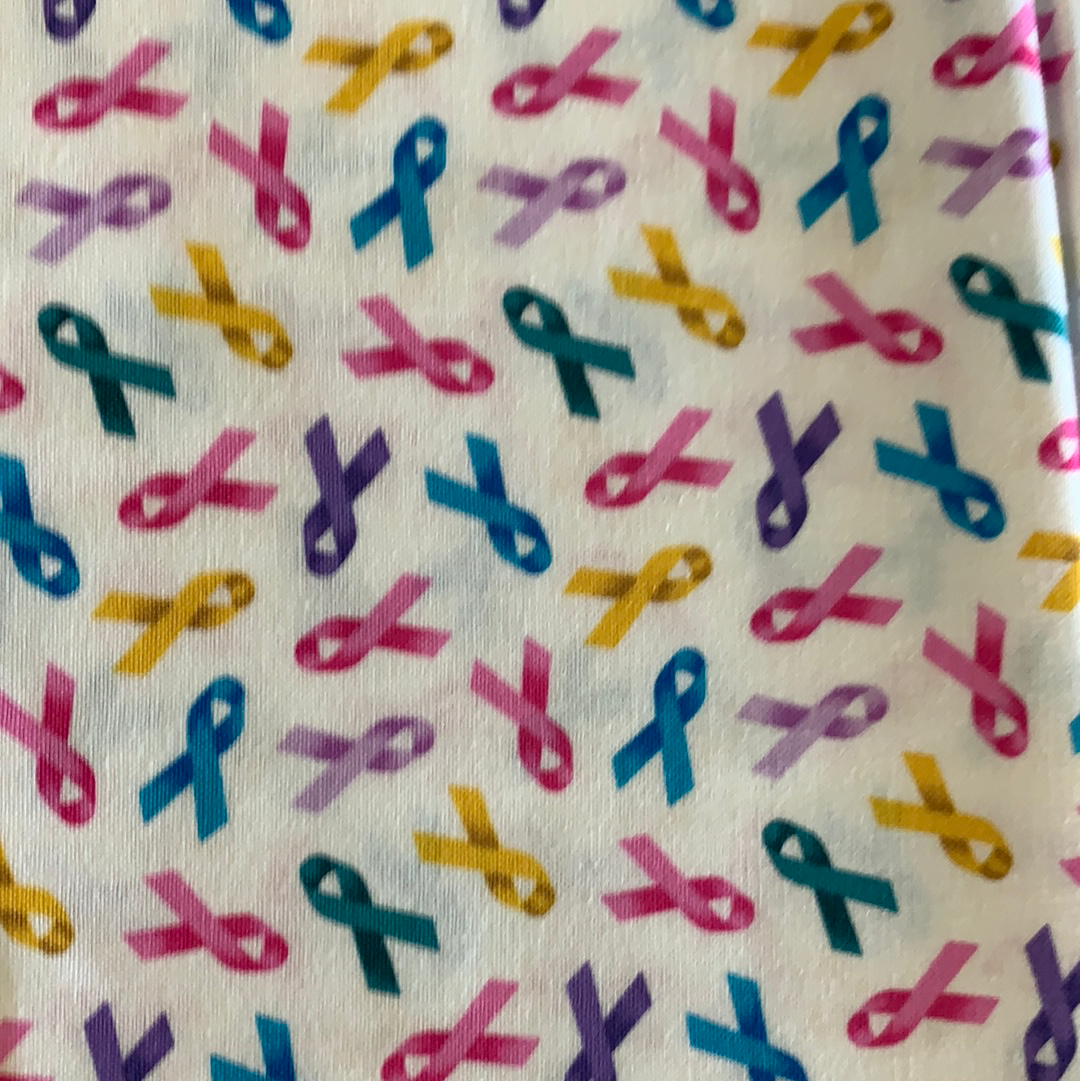 Cancer Awareness Ribbons- multi 407 – Rain Forest Fabrics