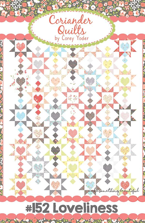 Loveliness #152 Coriander Quilts by Corey Yoder - Fat Eighth Friendly Quilt