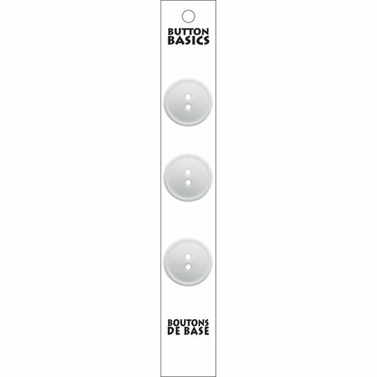 19 mm 2 hole white button BB4250G