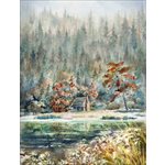 #21. Woodland whispers digital print  by Hoffman 611- $16.96/Panel