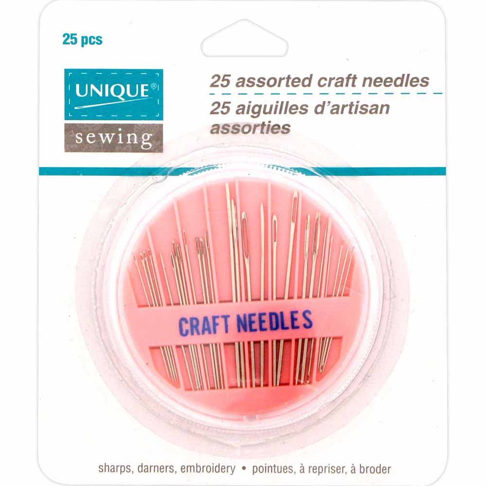 UNIQUE SEWING Craft Needles assorted - 25 -pcs